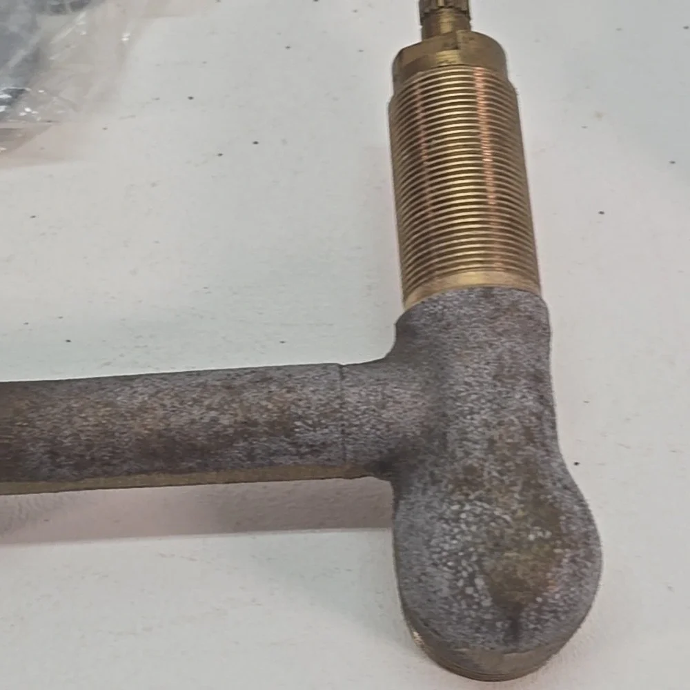 The American Brass Manufacturing Co. Brass 2-valve Tub Filler Threaded Escutcheo